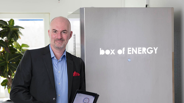 Energisäljare Roger Karlsson vid Box of Energy