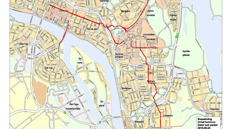 Sopsaltning av cykelvägar för bättre vinterväghållning