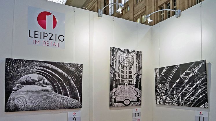 "Leipzig im Detail" - Blick in die Ausstellung in den Promenaden Hauptbahnhof Leipzig © LTM