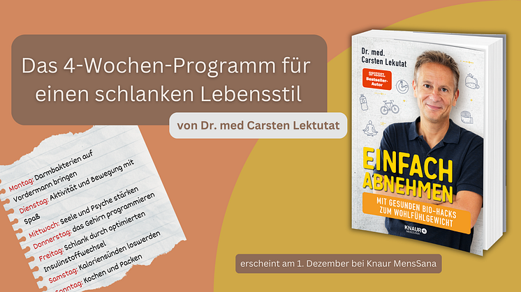 Jetzt den Stoffwechsel beschleunigen und ganz einfach zum Wunschgewicht finden - Das 4-Wochen-Programm von Carsten Lekutat