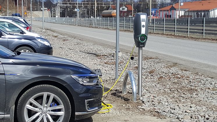 Smart laddbox från InCharge vid Väsmanstrand