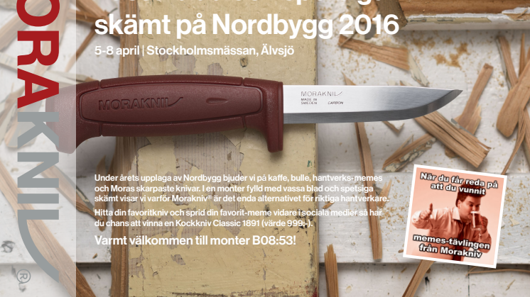 Vassa blad och spetsiga skämt på Nordbygg 2016