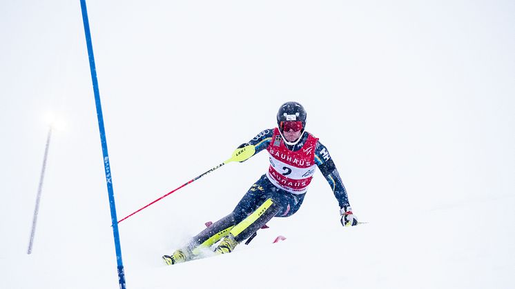 David Törnqvist och Susanne Jakobsen tog hem totalvinsten i Svenska Spel Alpine Elite Tour. Och fick plats i landslagets träningsgrupper. Foto: Ski Team Sweden Alpine