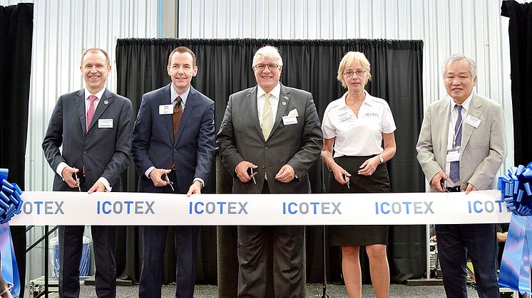 ICOTEX fabrik invigs i Conroe, Texas, USA.