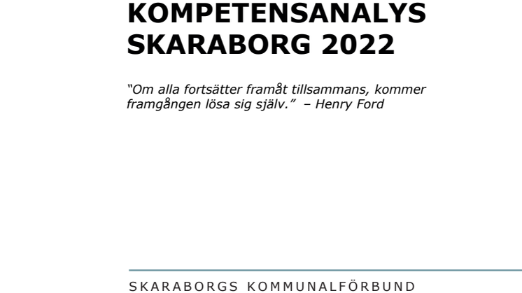 Kompetensanalys Skaraborg 2022