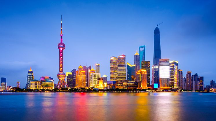 Shanghai får nu direktflyg från Stockholm Arlanda Airport. Foto Shutterstock.