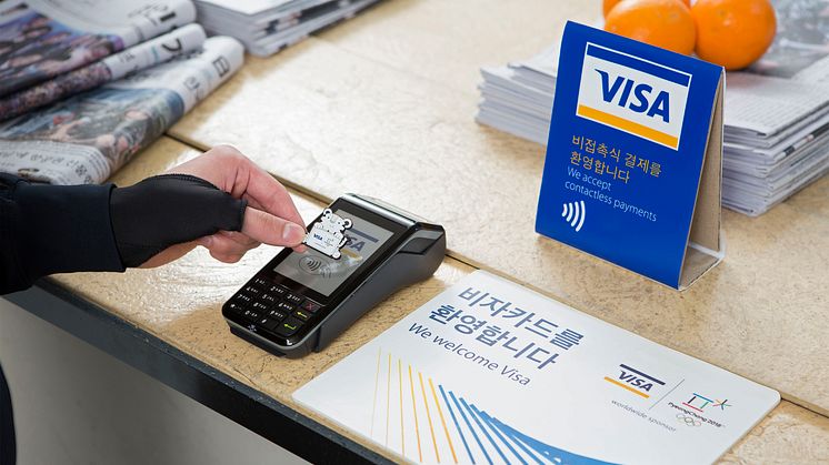 Visa présente ses nouveaux accessoires de paiement  pour les supporters assistant aux  Jeux Olympiques d’hiver de Pyeongchang 2018