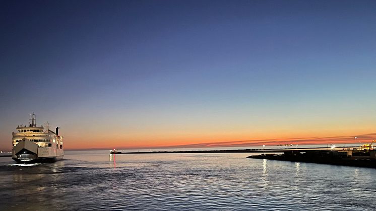 Deutschland in Rødby at sunset 