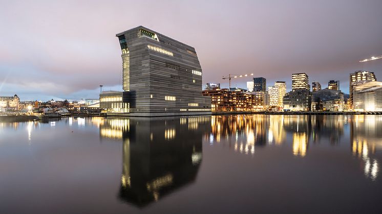 The new MUNCH in Bjørvika set to open this fall. Photo: Adria Goula