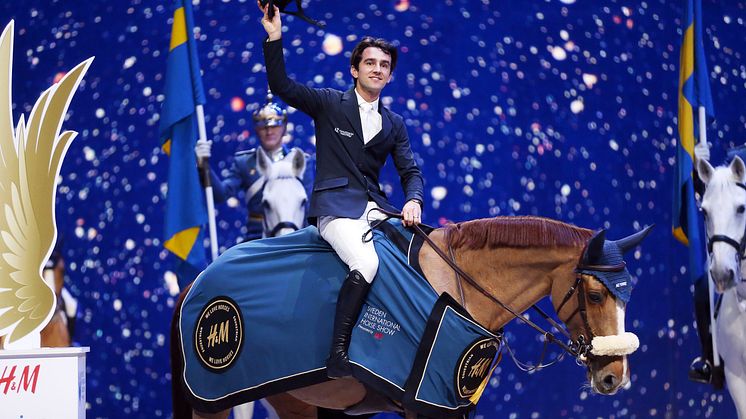 Marlon Modolo Zanotelli och Sirene de la Motte vann Sweden Grand Prix under Sweden International Horse Show 2018. Foto: Roland Thunholm