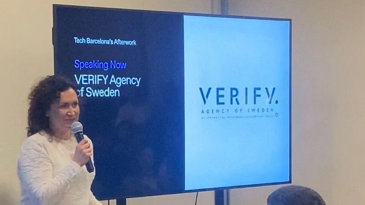 Eva Vati, CEO y fundadora de VERIFY Agency de Suecia, habla en Tech Barcelona sobre los beneficios de verificar el propio trabajo de sostenibilidad y las demandas que surgirán de la verificación.  