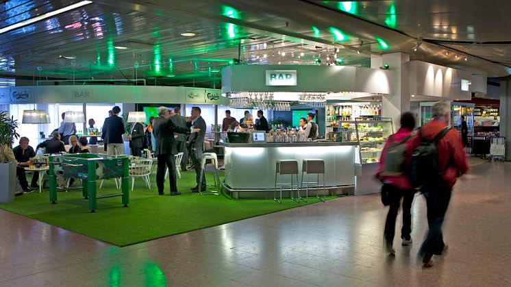 Avspark för Carlsbergs EM-satsning med fotbollsbar på Arlanda  