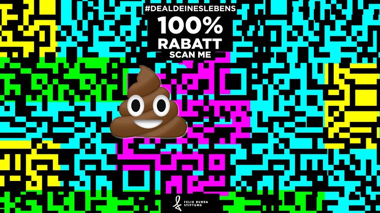 Kacke-Emoji: Kreative QR-Code Kampagne wirbt für den Darm-Check.