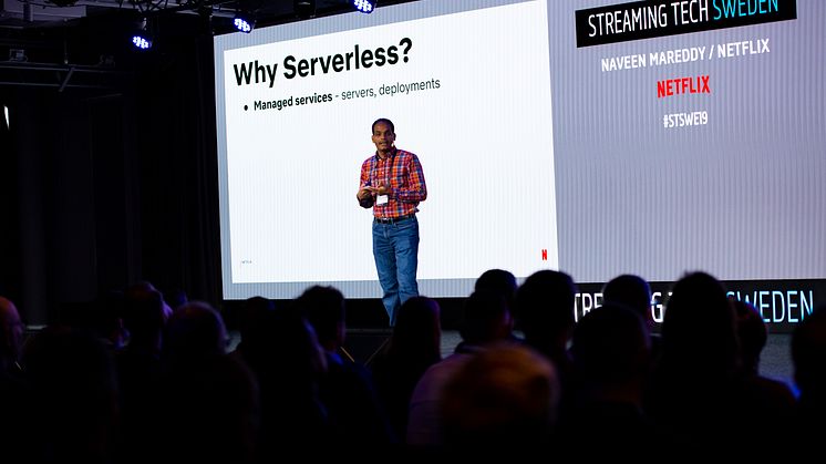 Naveen Mareddy från Netflix på Streaming Tech Sweden 2019