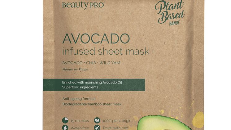 BeautyPro AVOCADO infused sheet mask