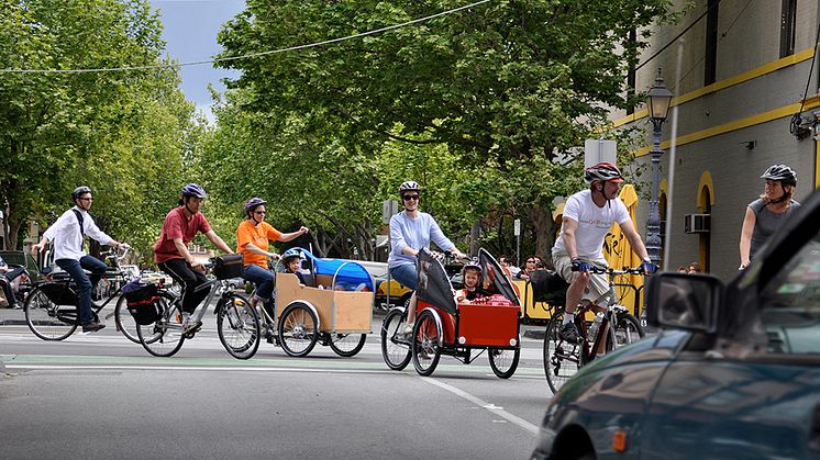 Lådcyklar och delningstjänster i Hammarby sjöstad sparar mycket utsläpp