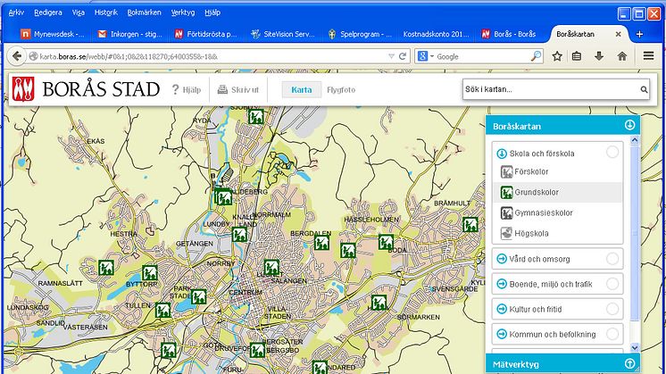 Pressinbjudan: Borås Stad visar interaktiv karttjänst