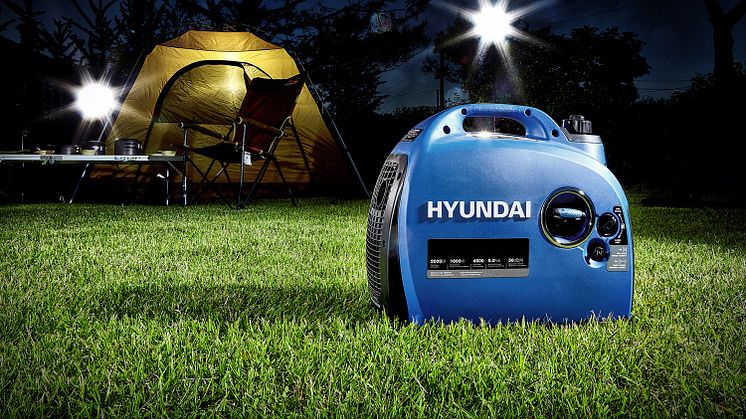 Hyundai HY 2000Si D Inverter Stromgenerator im Einsatz