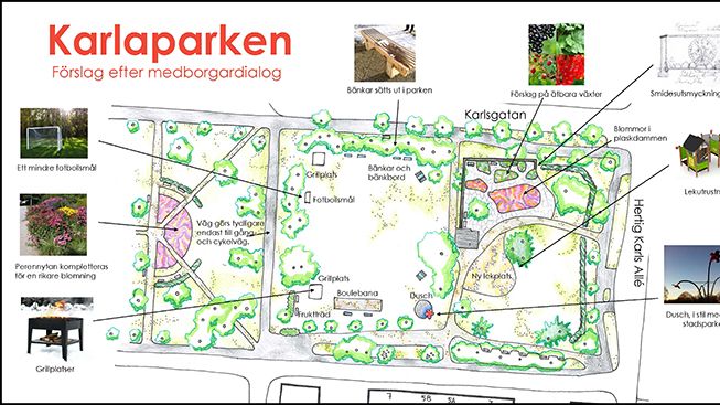 Karlaparken rustas upp efter medborgarförslag