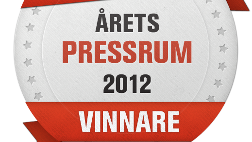 Saint-Gobain Abrasives vinnare av Årets Pressrum 2012 - Badge