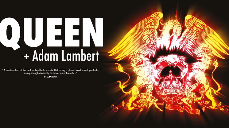 QUEEN + ADAM LAMBERT TILL SVERIGE MED EN NY TOPPMODERN SHOW PÅ FRIENDS ARENA!