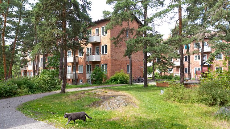 Kvarteret Markpundet i Bromma hör till de 42 tomträtterna. Foto: Karin Alfredsson
