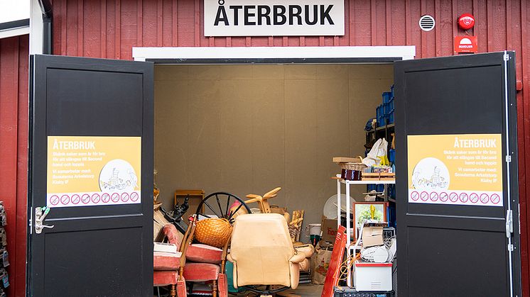 Återbruksinsamlingen på Arkelstorps återvinningscentral