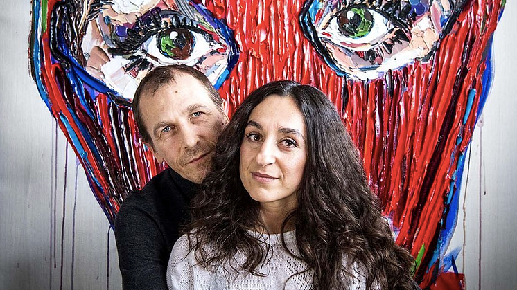 Exilkonstnärerna Lusine Djanyan och Alexey Knedlyakovsky är aktuella med ny utställning i Haninge.