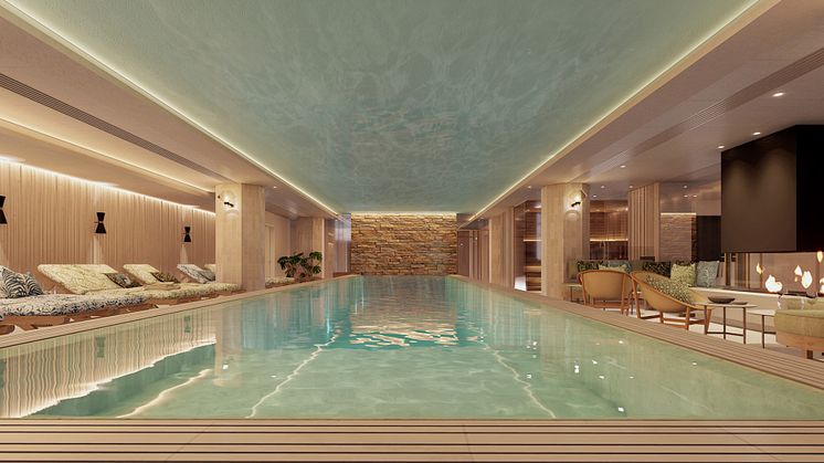 Så här kommer det att se ut när Elite Palace spa och gym öppnar i början av 2020. Arkitektbild. 