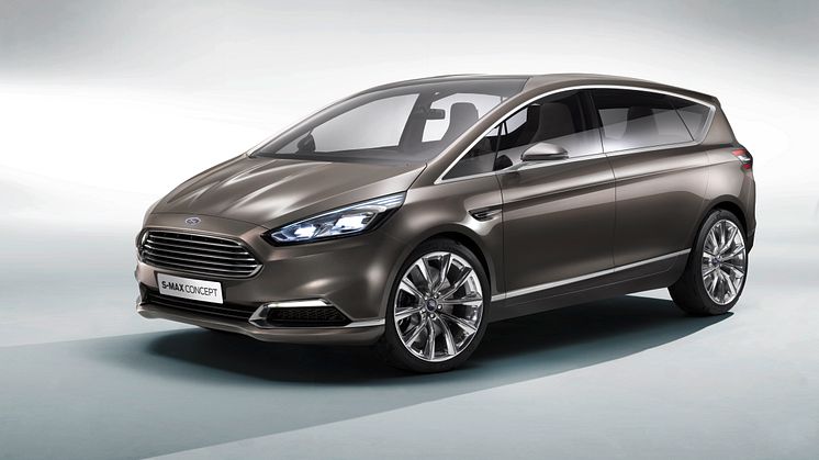 Nya Ford S-MAX Concept vänder sig till en sportig kundkrets med elegant design och smart teknik