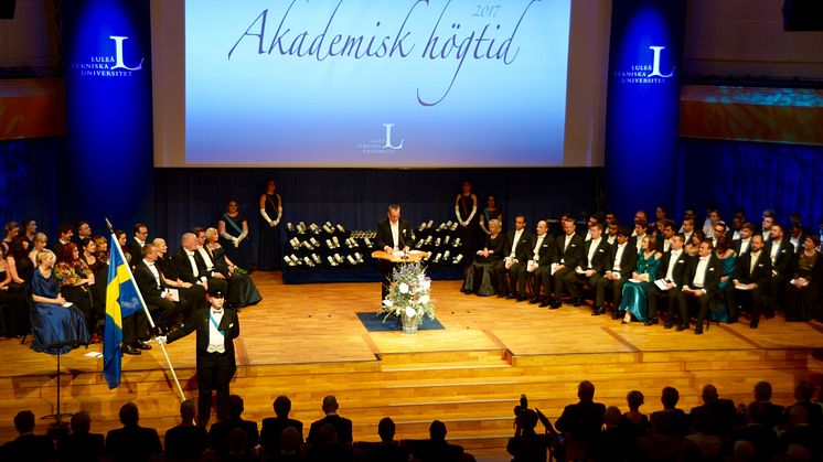 Ståtlig Akademisk högtid på Luleå tekniska universitet