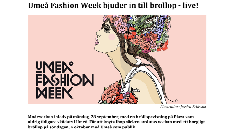 Umeå Fashion Week bjuder in till bröllop - live!