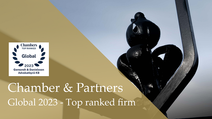 Gernandt & Danielsson topprankas av Chambers & Partners – Chambers Global 2023