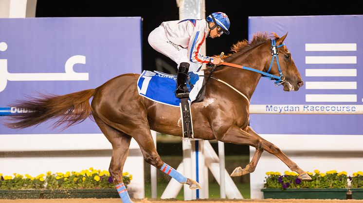 I Kirk och Carlos Lopez var totalt överlägsna på Meydan i Dubai. Foto: Dubai Racing Club/Erika Rasmussen