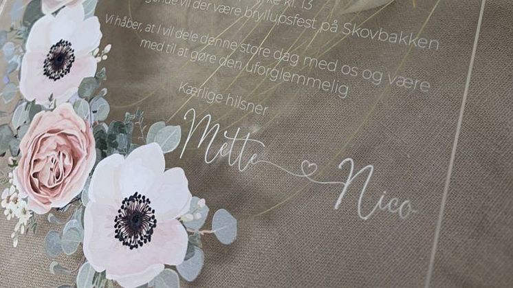 Invitation til bryllup