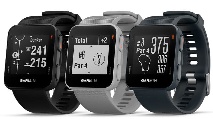 Garmin® presenterar Approach® S10, en lättanvänd golfklocka med GPS
