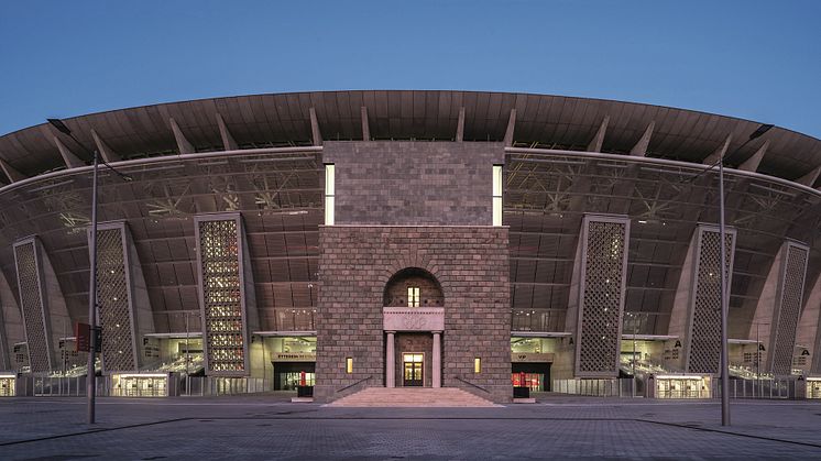 Die Puskás Aréna in Budapest, Ungarn. Bildmaterial: KÖZTI Architects & Engineers, (c) György Palkó