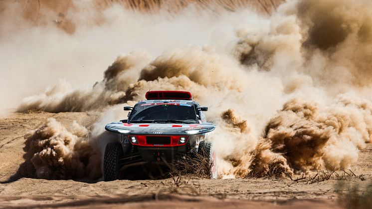 Audi startar i Dakarrallyt för tredje året med elektrifierade RS Q e-tron