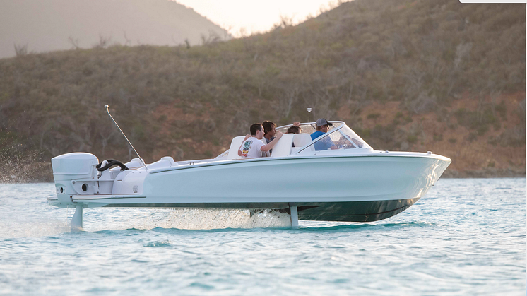 With a range of 50 nautical miles in 23 knots, the foiling Candela is the longest-range electric speedboat ever produced.