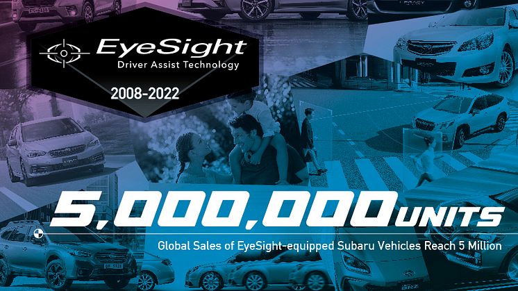 Över 5 miljoner Subaru med Eyesight på vägarna