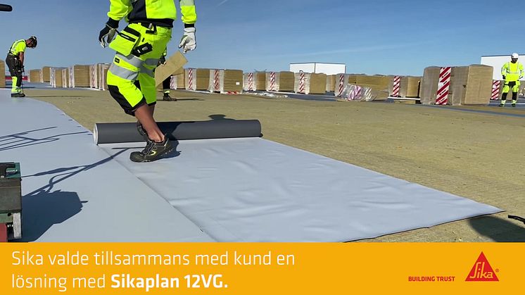 Axfoodkoncernen bygger ett enormt logistikcenter med takduk Sikaplan® från Sika Sverige AB