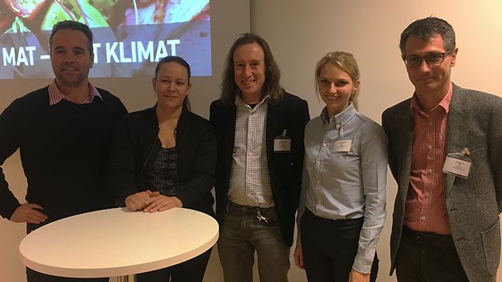 Din mat – vårt klimat! Svenskt Sigills klimatseminarium lett av Maria Wetterstrand. 