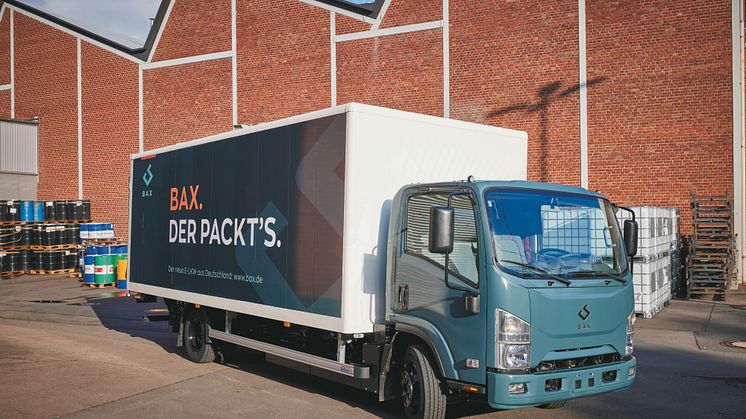 BAX - der vollelektrische Lkw mit 7,5 Tonnen entwickelt von BPW und der Paul Group
