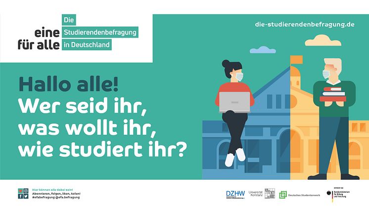 Die TH Wildau beteiligt sich an der bundesweit größten und wichtigsten Studierendenbefragung – los geht es an den Brandenburger Hochschulen am 19. Mai 2021. (Bild: Die Studierendenbefragung in Deutschland)