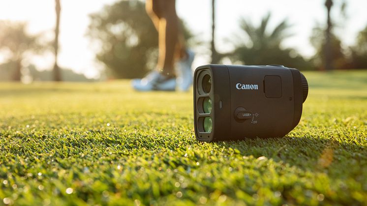 Canon PowerShot GOLF, en flexibel och avancerad laseravståndsmätare för golf med kamerafunktion.