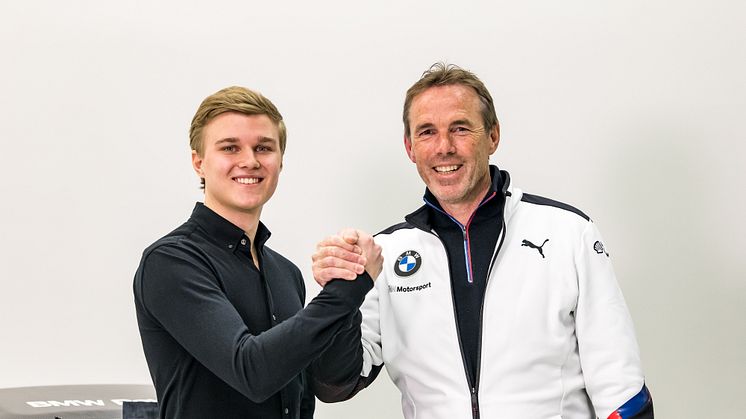 Svenske Erik Johansson är ny BMW Motorsport Junior 2019