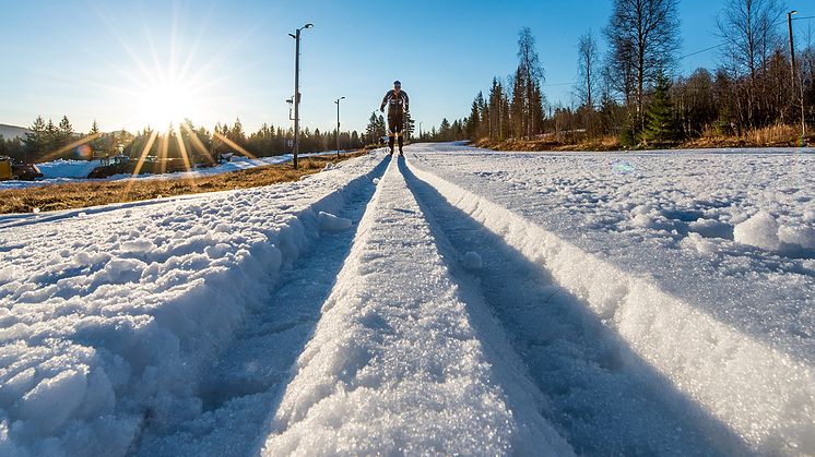 Trysil har aldri startet langrennssesongen så tidlig. 24. oktober ser det slik ut på langrennsarenaen. Foto: Destinasjon Trysil