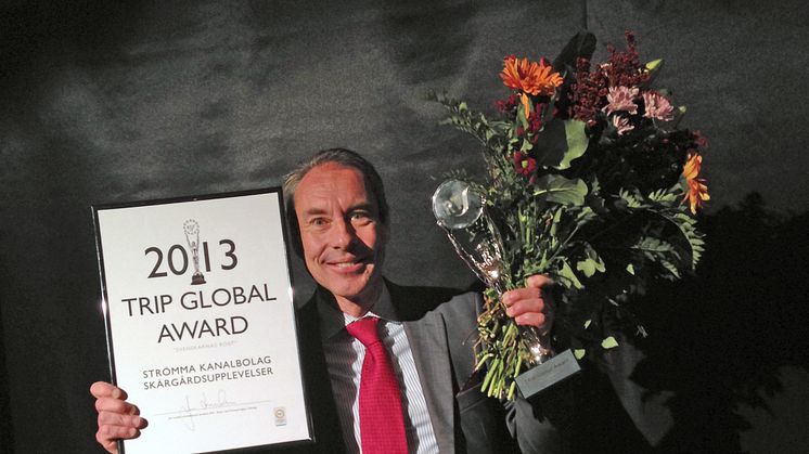 Peter Henricson, Affärsområdeschef Sverige med TRIP Global Award