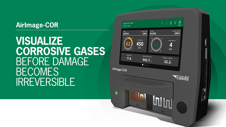 AirImage-COR provides a user-friendly solution for precise, real-time remote monitoring of corrosion levels, temperature, relative humidity, and pressure.