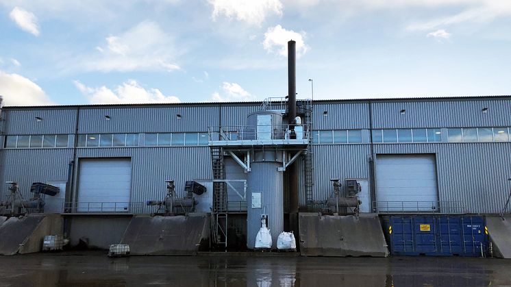 Det nye renseanlegget på  Husøya har gitt kraftig reduksjon i utslipp av uønskede gasser. Foto: Frode Sandøy, Franzefoss